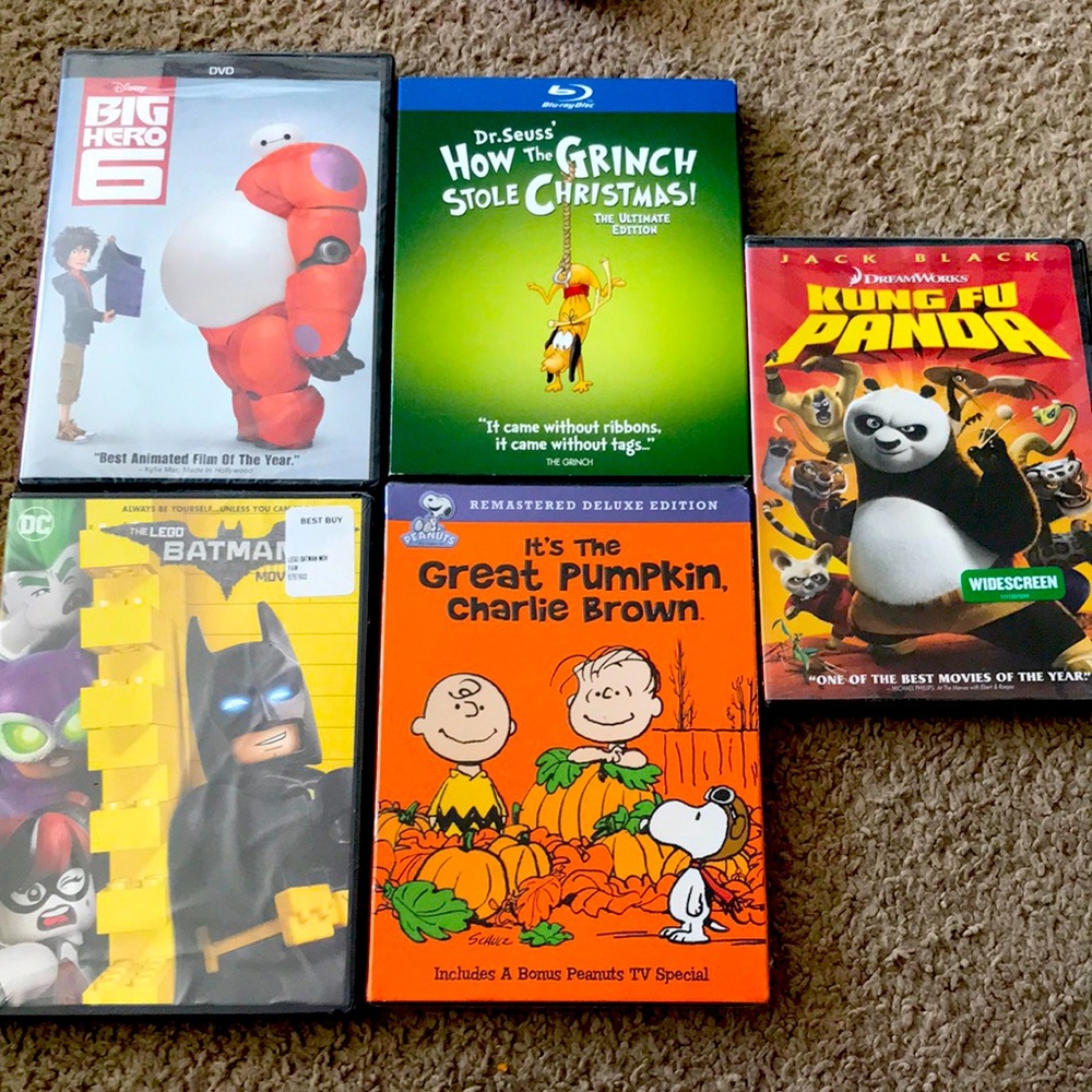 Brand new dvds 5 for $10